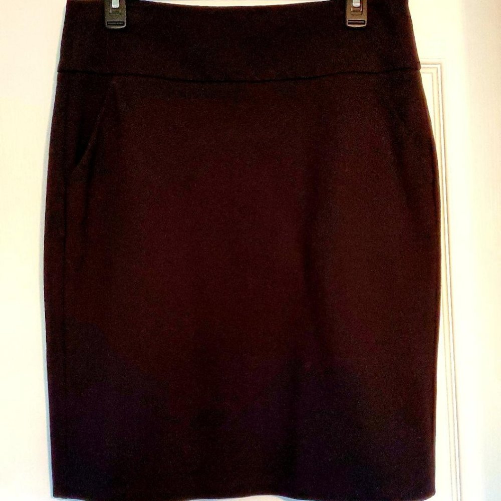VINTAGE CAbi - Black Pencil Skirt WITH pockets